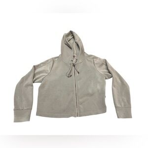 Cable & Gauge Light Gray Zip-Up Hoodie